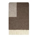Klasikinio dizaino vilnonis pledas Scandimama Brown 0112