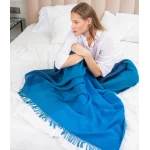 Насичений синій мерино плед Scandimama 5307 2