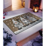 Plaunamas kalėdinis durų kilimėlis Winter Gnomes   2