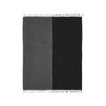 tamsiai pilkas merino vilnos pledas