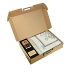 Подарунок на Різдво вовняний плед і свічка