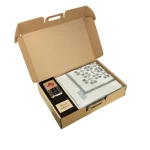 Подарунковий набір з пледом та свічкою