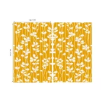 Денні штори жовті з принтом 1