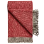 Skandinaviško dizaino vilnonis pledas Scandimama Granite Red 0177