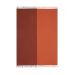 Oranžinės ir rudos spalvos merino vilnos pledas Scandimama Blackberry Rust 2203