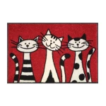 Lauko durų kilimėlis namams Three cats