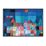 Durų kilimėlis su spavotais namais Colourful Houses