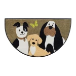 Durų kilimėlis su šuniukais Round Dog Trio 