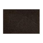 Tamsiai rudas durų kilimėlis Stripes Dark Brown