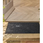 Stilingas durų kilimėlis Stripes Dark Grey 2