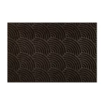Tamsiai rudas durų kilimėlis Waves Dark Brown 