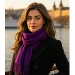 moteriškas šalikas vilnonis violetinis