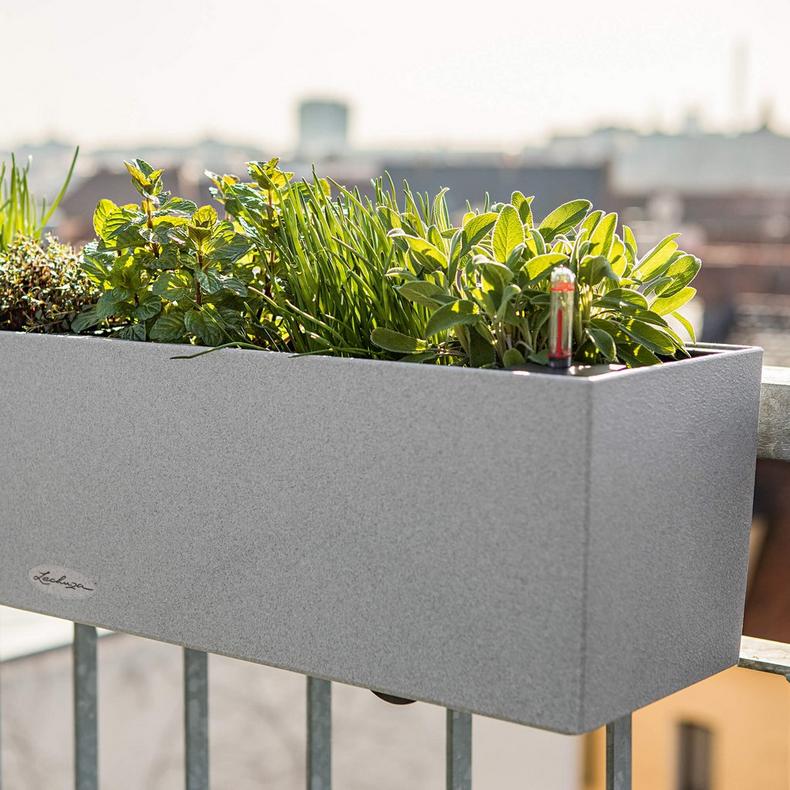 Стильний вазон Lechuza Balconera Stone 8 Стильний вазон Lechuza Balconera Stone 8