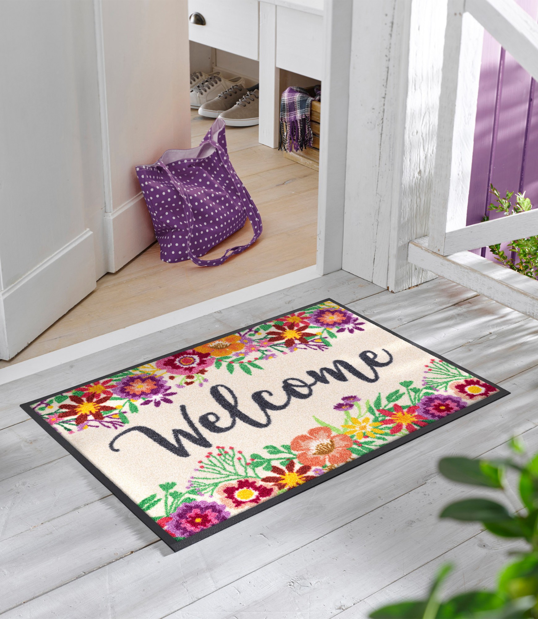 Придверний килимок Welcome Blooming 2 Durų kilimėliai plaunami namams 2
