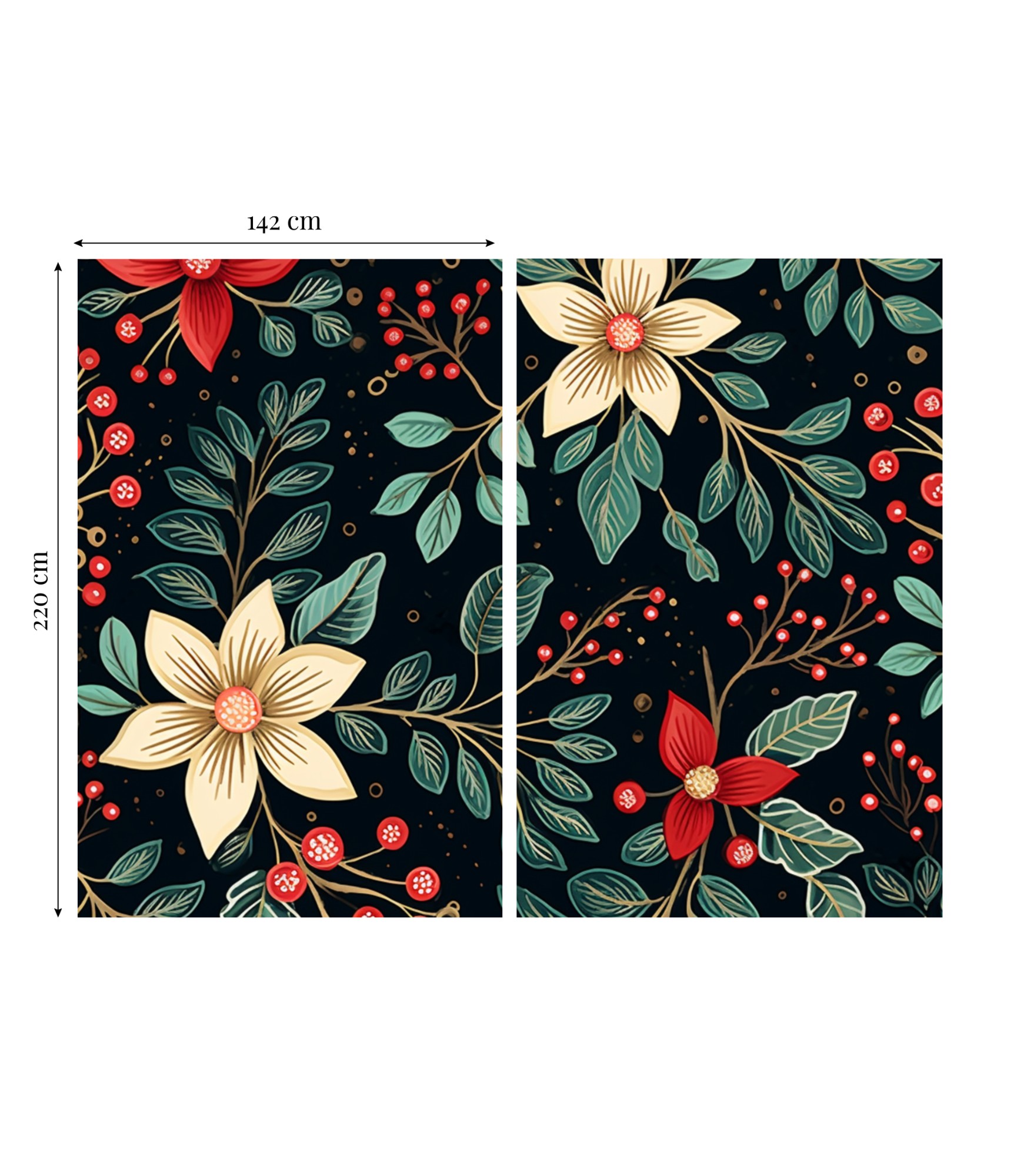 Денні штори Flower Pattern 3 dieninės užuolaidos su gėlių žiedais 3