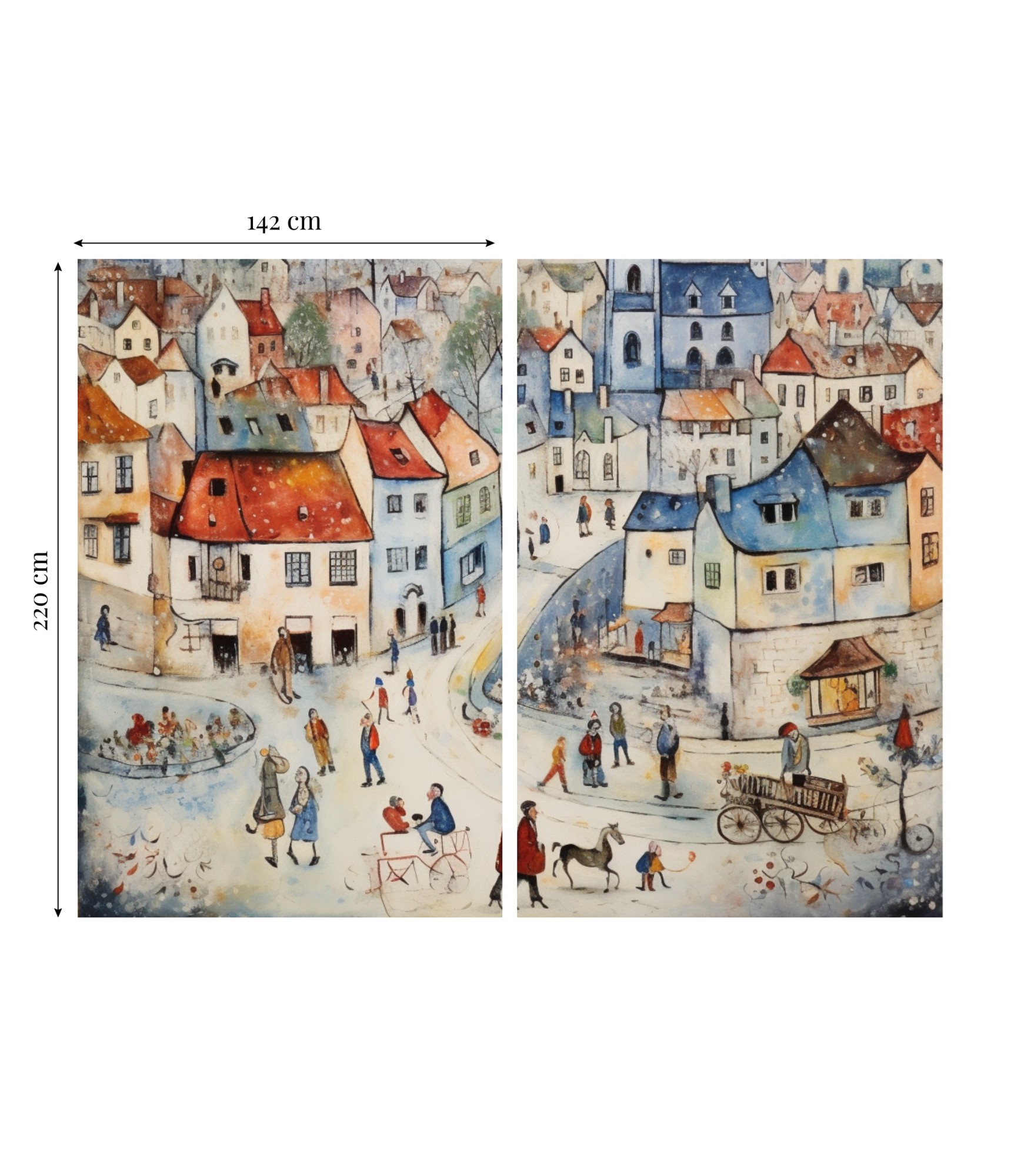 Денні штори Winter City 3 pastelinės dieninės užuolaidos 3