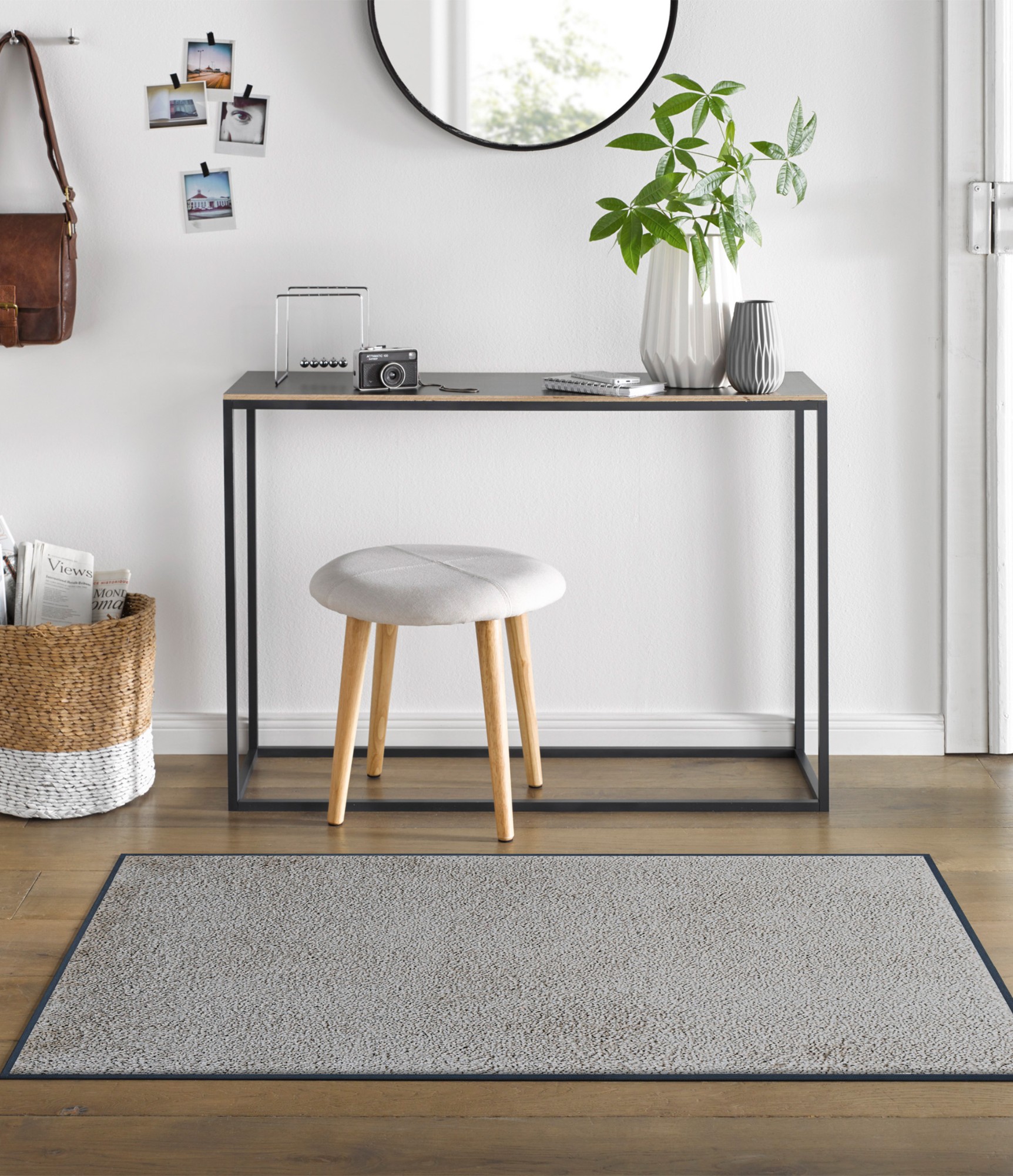 Килим Cool Grey 5 stilingas kilimas pilkas interjere 5