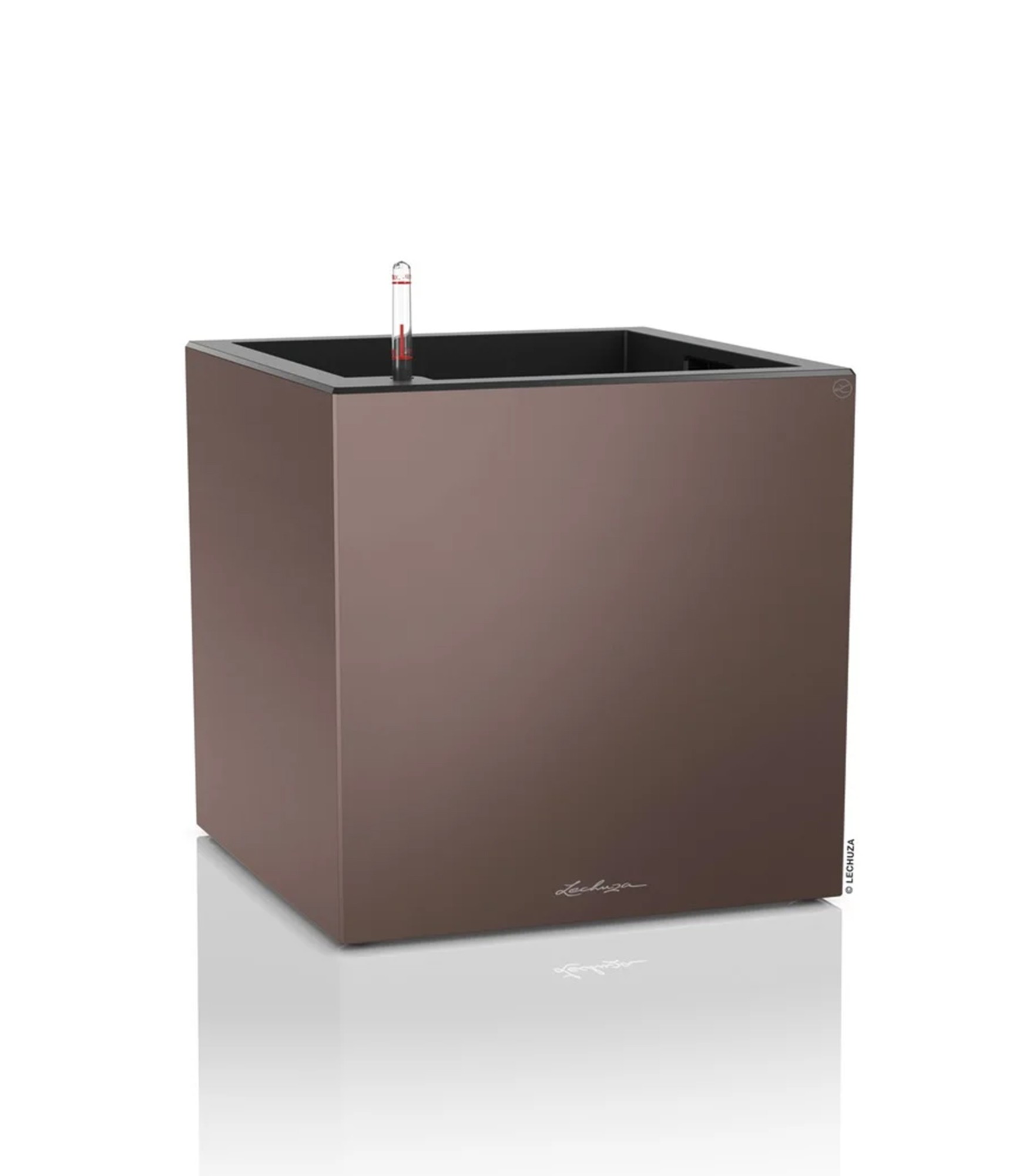 Квітковий вазон Lechuza Canto Square Premium 40 lechuza vazonas rudas canto premium