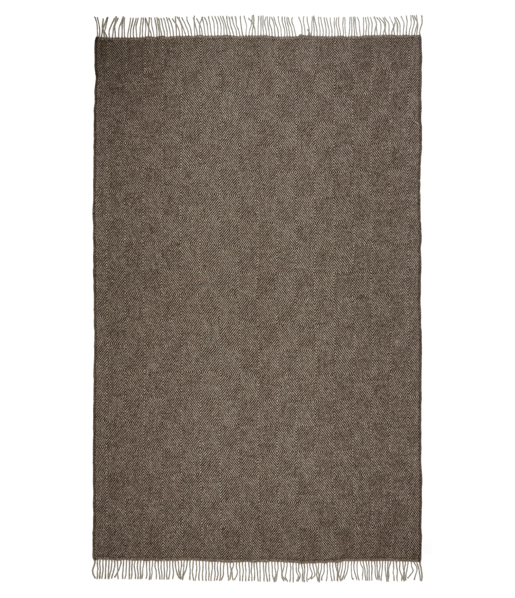 Вовняний плед Scandimama 08 5 vilnonis pledas rudas rombai rastas 5