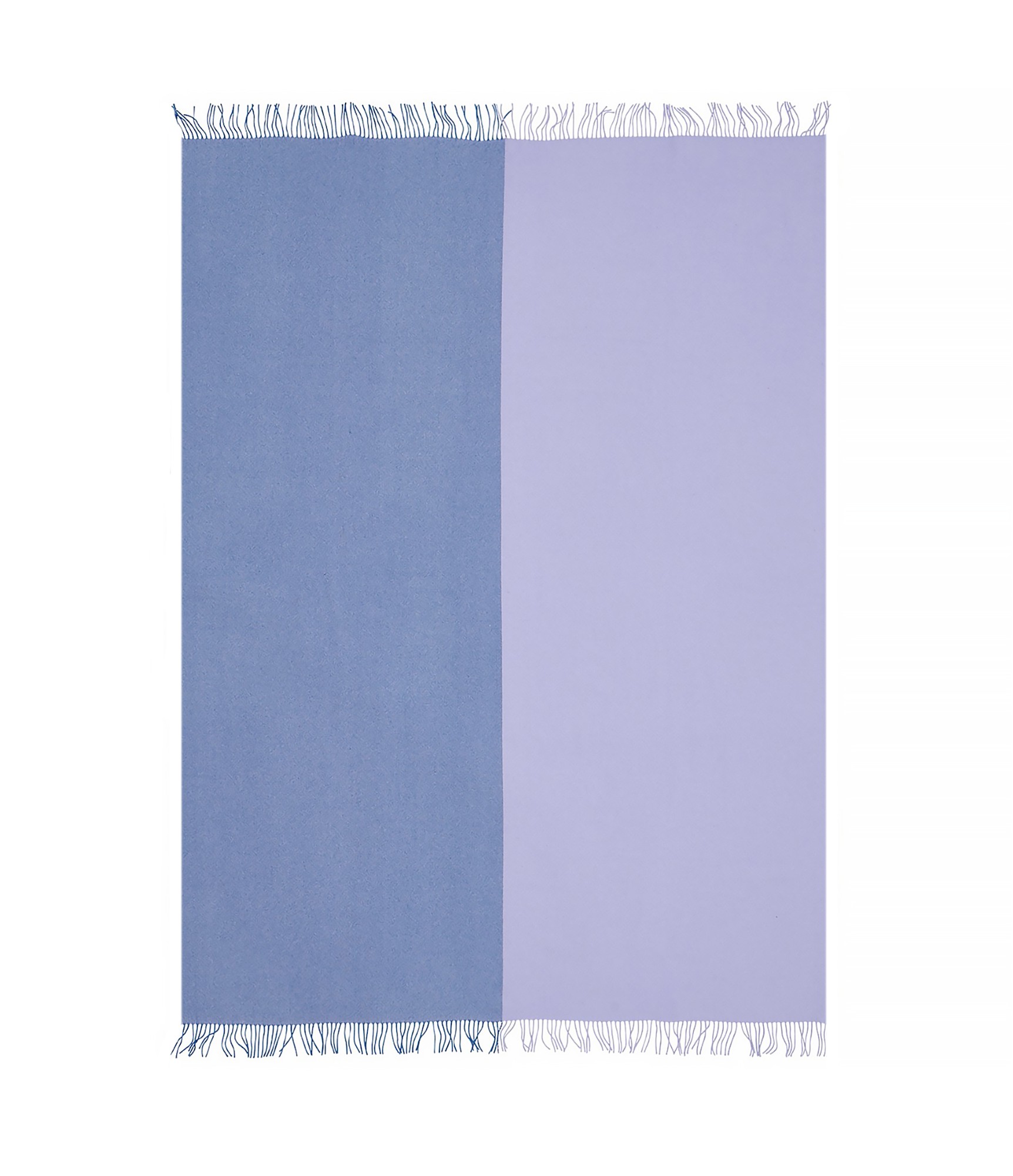 Mėlynų spalvų tonų merino vilnos pledas Scandimama Cobalt Lilac 2209
