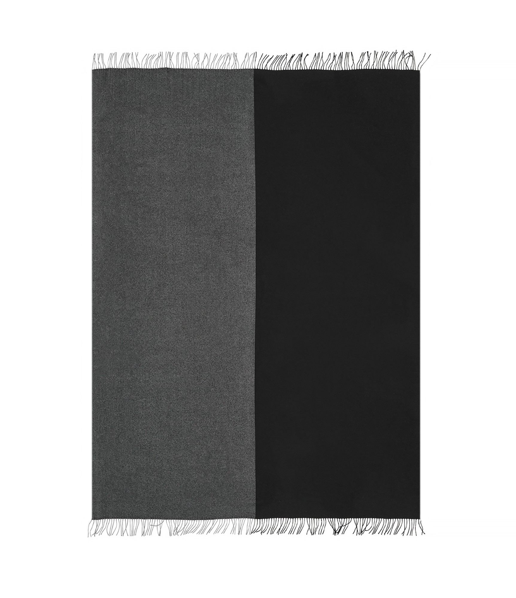 Tamsių spalvų merino vilnos pledas Scandimama Granit Black 2201