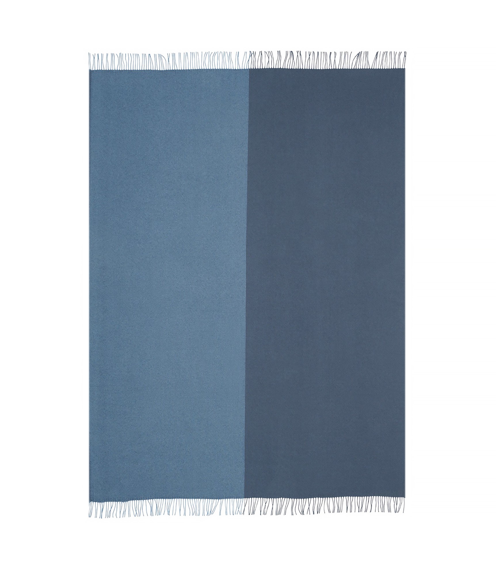 Mėlynos spalvos tonų merino vilnos pledas Scandimama Ocean Ink 2205
