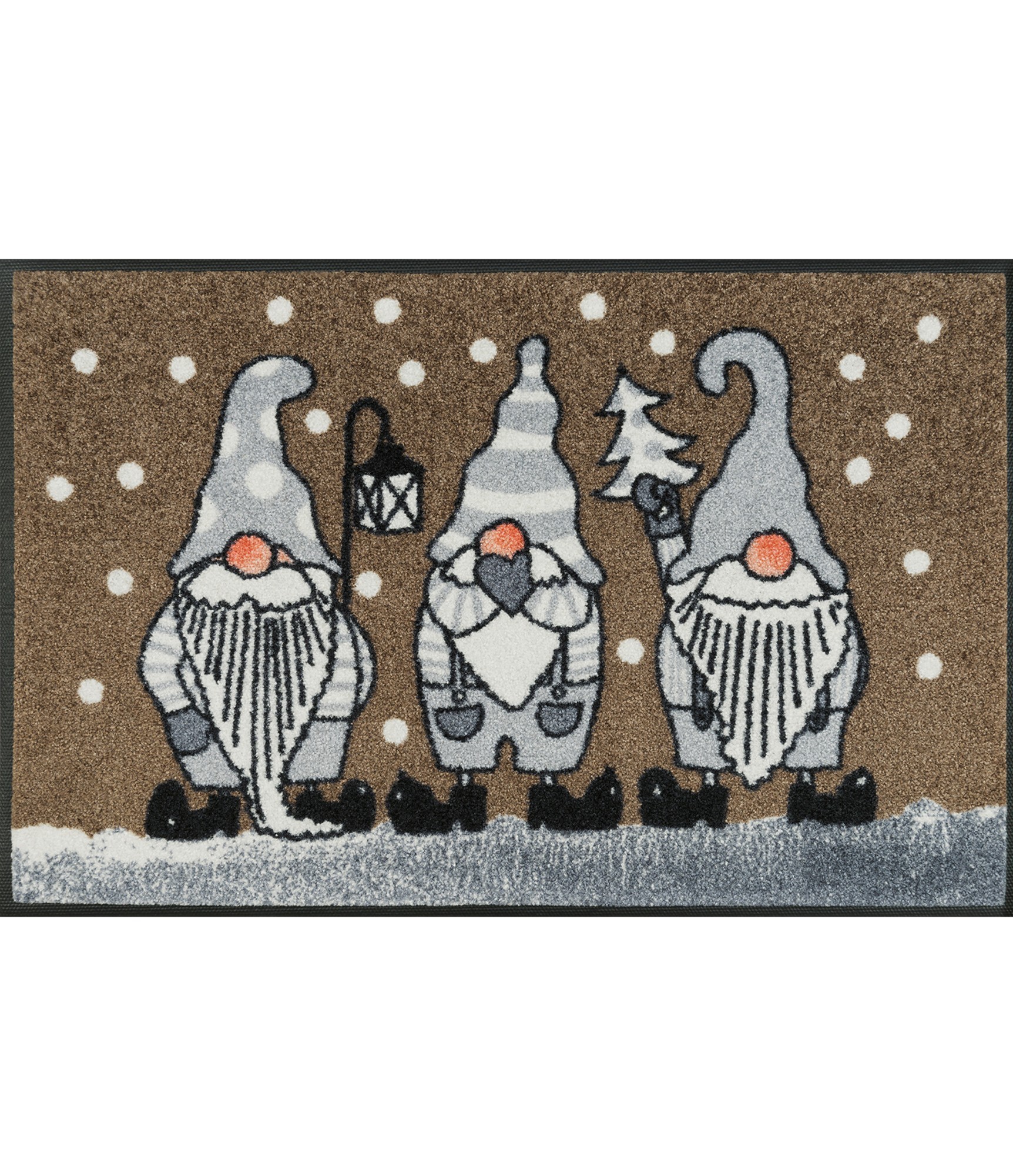 Kalėdinis durų kilimėlis Winter Gnomes