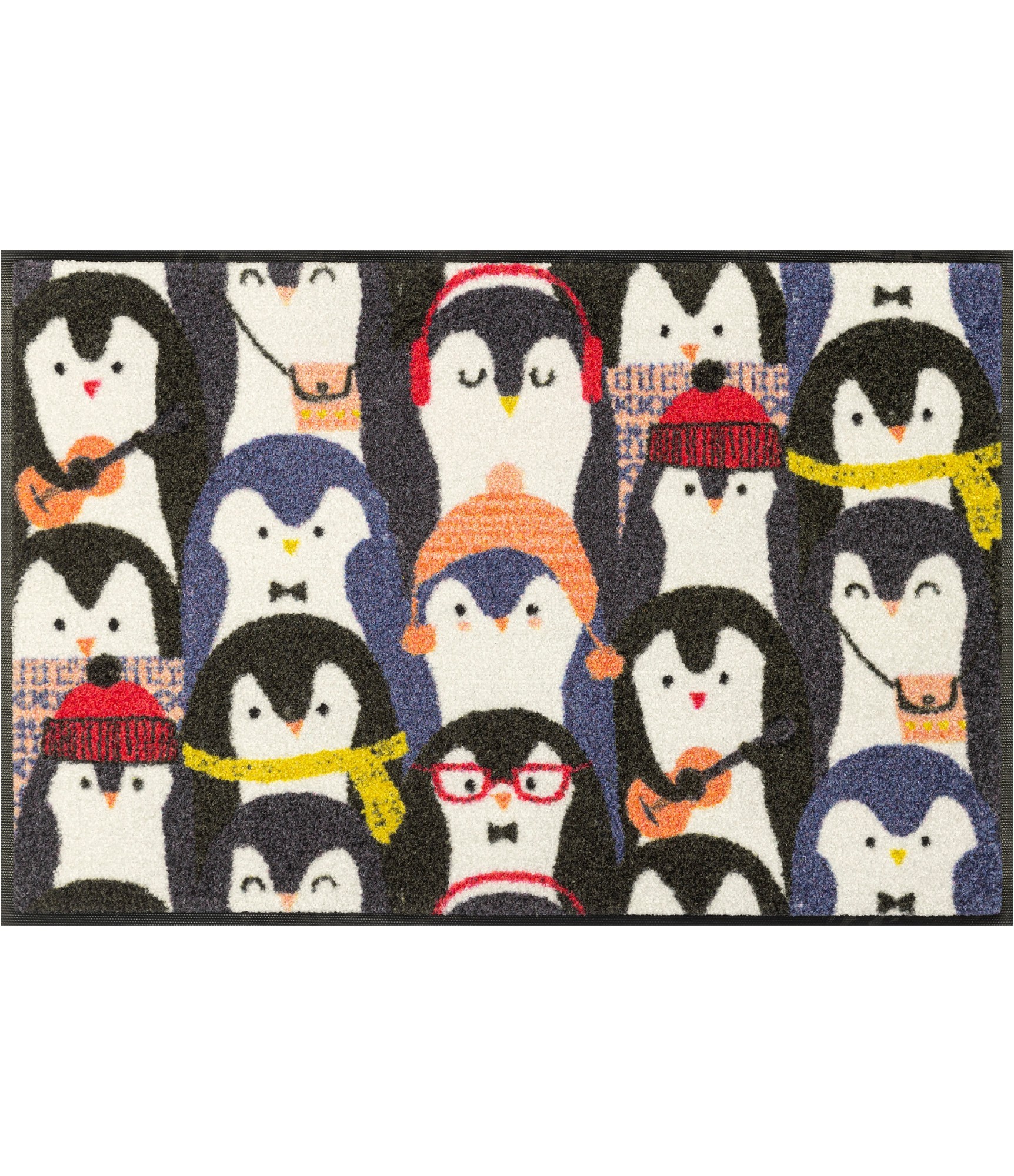 Plaunamas durų kilimėlis su pingvinais Penguin Audience